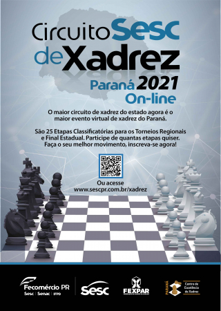 Torneio Sesc do Paraná de Xadrez on-line conta com 2.500 participantes